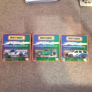 1999 Taco Bell Matchbox 1:64 Diecast Corvette, Chevy 1500, Chevy Tahoe. Unopen
